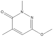 Molecular Structure of 185746-14-9 (3(2H)-Pyridazinone, 6-methoxy-2,4-dimethyl-)